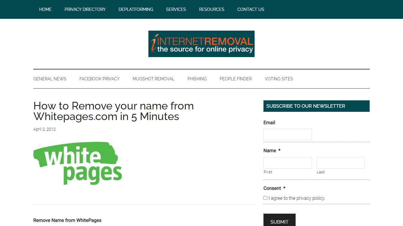 How to Remove your name from Whitepages.com in 5 Minutes